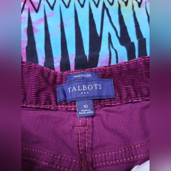 Talbots Dark Fuchsia Corduroy Pants - Picture 4 of 4